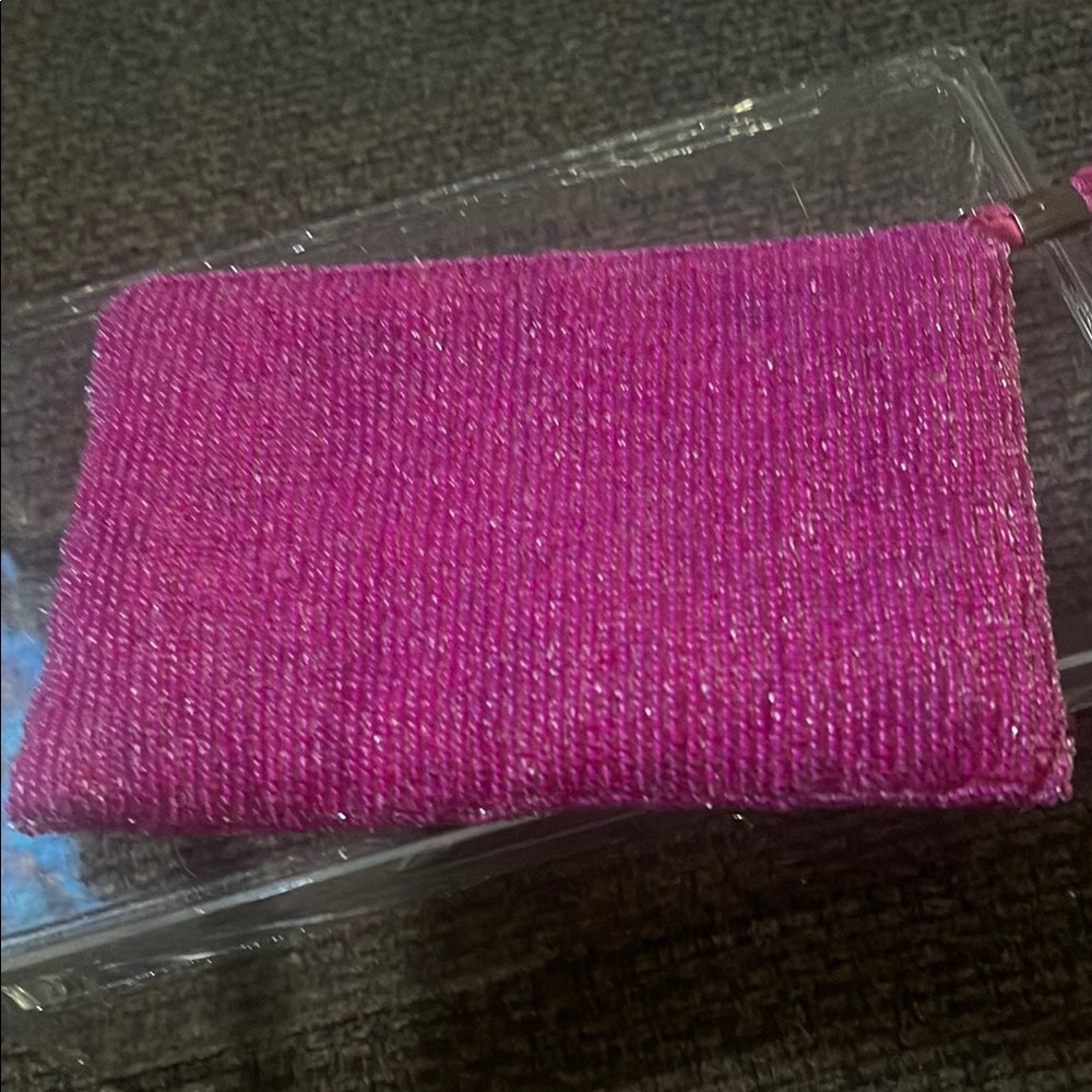Pink Fish Beaded Pouch - Picture 2 of 6